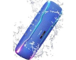Draadloze Bluetooth Luidspreker - IPX7 Waterdichte Muziekbox met Kleurrijke Lichten en Rijke Bassen