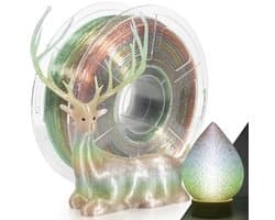 Transparant Glitter Regenboog PETG Filament - High Speed Draadmateriaal voor 3D-Printers 1.75 mm - 1 Kg