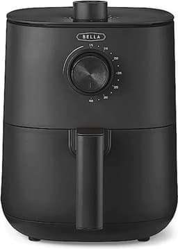 Handmatige heteluchtfriteuse - Olievrij Frituren, Afwasmachine Bestendige Antiaanbakpan en Frituurrek, Matte Zwart — thumbnail 1