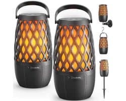 Draadloze Bluetooth Buitenluidsprekers met LED Verlichting - 360° Geluid en Waterdicht Design