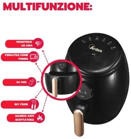 Compacte 2 Liter Heteluchtfriteuse met Digitaal Display en Timer tot 200 °C — thumbnail 2