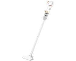 Krachtige Accu Stofzuiger 2-in-1 met Vloerborstel en Lange Accuduur
