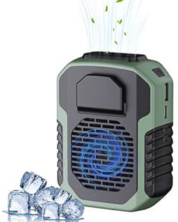 4-in-1 clip op tailleventilator - krachtige draagbare nekventilator voor buitenactiviteiten — thumbnail 2