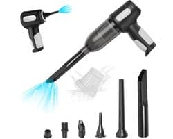 Draadloze 2-in-1 handstofzuiger en elektrische stofblazer – Accu aangedreven, mini en draagbaar met sterke zuigkracht