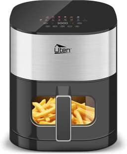 Olievrije Heteluchtfriteuse met Kijkvenster en 14 Kookfuncties - 5,5L, 2000W — thumbnail 1