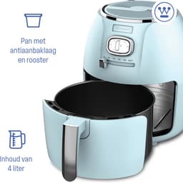 Westinghouse Retro Airfryer - 1500W - Heteluchtfriteuse - 4L - PFAS-Vrij - tot 200 Graden - Tot 4 personen - Blauw — thumbnail 5