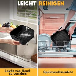 Accessoires Siliconen Heteluchtfriteuse Gescht voor Philips Dual Basket Airfryer 3000-5000 Serie 9L(6L/3L), Airfryer Siliconen voor Cookwise Dual Zone 9L(3L/6L) — thumbnail 4