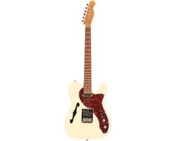 Semi-akoestische gitaar - incl. gigbag - Met gratis lessen - Fazley Wit