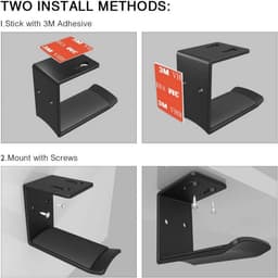 Gigicial Inhoudhouder - Kooi Voor Bureauhoofdtelefoon - Eenvoudig Ontwerp & Stabiele Ondersteuning - 1 Stuk - Zwart — thumbnail 4