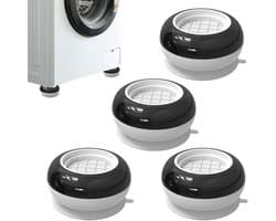 Borvat® Wasmachine Verhogers 4-delig - Anti-Trilling & Antislip - Beschermt Vloer - Voor Wasmachines en Drogers