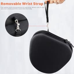 Hoesje Compatibel met Soundcore Q45 Q35 Q30 Q20 Hoofdtelefoons - Vervangende Beschermende Hard Shell Reiszak met Kabelopslag — thumbnail 3