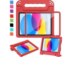 Hoesje voor iPad 10e generatie met schermbeschermer en schokbestendige handgreep