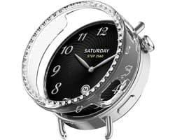 Strap-it Diamond Hard Case geschikt voor Xiaomi Watch S4 - 41mm - Stevige screen protector cover - Optimale bescherming voor je smartwatch - Transparant