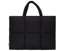 Selencia Vaya Puffy Laptoptas - Laptop Tas tot 16 inch Laptops - Midnight Black