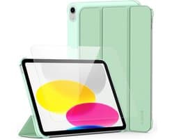 Beschermhoes voor iPad 11e en 10e Generatie met Screenprotector - Volledige Tablet Bescherming Lichtgroen