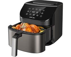 Grote Airfryer 6.8L met 10-in-1 Functies: Frituren, Braden, Bakken & Meer