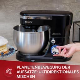 Planetenkeukenmachine met 2 mengkommen - 1600 W - Krachtige Keukenmachine — thumbnail 2