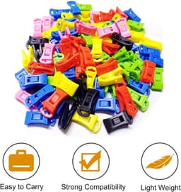 30 stuks sokkenklemmen voor wasmachine en droger sokkenclips met haak sokkenhouder wasmachine sokkenclip direct in de lade 5 kleuren — thumbnail 5