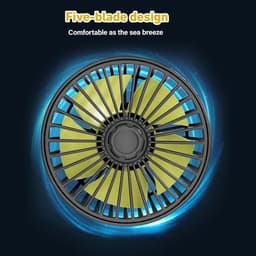 Krachtige 12V Dubbele Kop Autoventilator met 360° Rotatie voor Koele Lucht — thumbnail 3