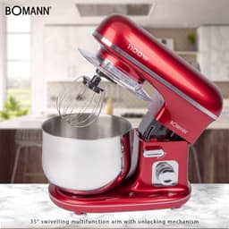 Krachtige Keukenmachine - Professionele Kneedmachine met Garde en Mixer - 1100W — thumbnail 3
