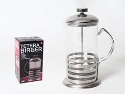 Gerimport French Press - cafetière glas - 350 ml - 3 kopjes - met filter — thumbnail 3