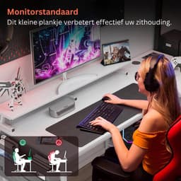 Hoekbureau Gaming - Bureau L Vormig - Computer Desk — thumbnail 4