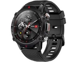 Manike KR10 Smartwatch – 1,39 IPS Display - Hartslag - & Bloeddrukmeting - SpO₂ - Slaapmonitoring - Multisport - IP67 Waterdicht - 7 Dagen Batterij - Meldingen, Android & iOS Compatibel