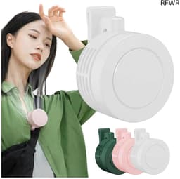 RFWR® Draagbare Mini Tailleclip Ventilator met 360 Graden Rotatie - USB & Batterij Aangedreven, Bladloos Ontwerp, Handsfree Persoonlijke Koeler met 3 Snelheden — thumbnail 2