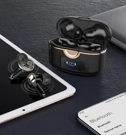 Draadloze Bluetooth 5.0-hoofdtelefoon met dubbele dynamische luidsprekers — thumbnail 4