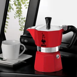 Bialetti Moka Express 6 Kops Rood – Espressopot – Aluminium – 270 ml — thumbnail 3