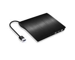 Externe dvd speler – Compacte cd speler en brander voor laptop en Windows – USB 3.0