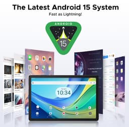 DOOGEE Tab G6+-Tablet-Android 15-11 inth FHD+ 90Hz- 4G LTE-32GB ROM+256GB ROM（2TB TF）-Unisoc T7280-8000mAh/18W-Dubbele luidsprekers-Widevine L1-Face ID-Grijs — thumbnail 4