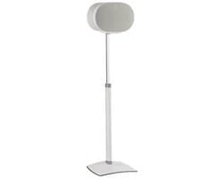 Sanus WSSE3A1-W2 adjustable speaker stand - verstelbaar in hoogte - luidsprekerstandaard - optimale luisterhoogte - kabelbeheer - geschikt voor Sonos ERA 300 - Wit