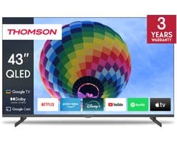 THOMSON 43QG4S14 - QLED-TV 43" (109 cm) - 4K 3840x2160 - HDR 10 - Google TV - 2 x HDMI 2.1 + 2 x HDMI 2.0