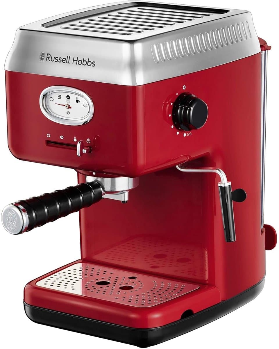Russell Hobbs Espressomachine - Pistonmachine - 15 bar - Rood — afbeelding 1