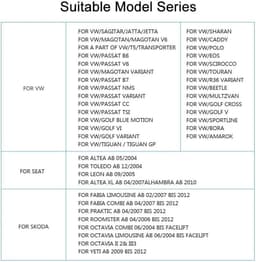 Volkswagen 510RNS CarPlay voor VW Golf 5, 6, Polo, Skoda Caddy, T5, Passat, 2-DIN radio met 7-inch scherm, navigatiesysteem, met Bluetooth/USB/FM/RDS, ondersteuning voor Mirror Link (2+64G) — thumbnail 3