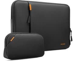 Sounix Laptophoes 13 inch - Laptoptas Universeel - Laptop sleeve met organizer etui - Zwart
