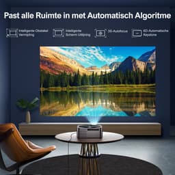 ULTIMEA Apollo P40 - Projector, 700 ANSI-Lumen, Native 1080P met Autofocus, 4K Home Cinema Beamer, Zwart — thumbnail 4