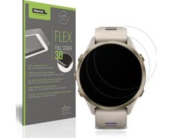 dipos FLEX – 2x Matte Screenprotector geschikt voor Garmin Forerunner 970 | Volledige Schermbescherming | Case-Friendly