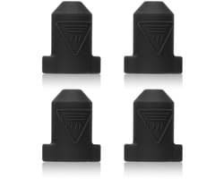 Allecto Plus - Siliconen Afdeksokken voor 3D-printer - Hittebestendige Beschermhoes - Compatibel met verschillende modellen - Set van 4 stuks - Zwart