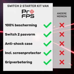 ProFPS Accessoireset voor Nintendo Switch 2 – Case, Grips & Screenprotector — thumbnail 2