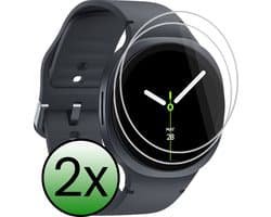 Screenprotector - 2 Stuks Geschikt voor Samsung Galaxy Watch 8 (40 mm) - Extra Sterk - Tempered Glass - Gehard Glas - Beschermglas Screen Cover - Bescherm Protector voor Smartwatch