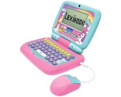 Lexibook Unicorn laptop - Tweetalige educatieve laptop met 40 activiteiten