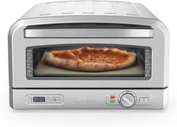 Cuisinart - Pizza Oven - Houtgestookte smaak in 5 minuten - Voor binnen - Complete pizza set - Inclusief pizzaschep, pizzasnijder, steen en diepe schaal - RVS — thumbnail 1