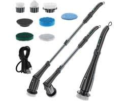 Elektrische schoonmaakborstelset met lange steel