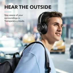 Soundcore Q20i by Anker, Draadloze Bluetooth over-ear hoofdtelefoon met hybride actieve ruisonderdrukking, 40 uur speeltijd in ANC-modus, Hi-Res audio, diepe bas, personalisatie via app — thumbnail 7