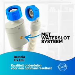 Fixem Toevoerslang 1.5 Meter met Aquastop Waterslot Aanvoerslang Geschikt voor Wasmachine Vaatwasser en Apparaten en alle Merken met 3/4 Schroefwartelaansluiting Koud Water tot 25 Graden — thumbnail 4