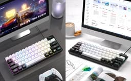 MageGee TS91 - Gaming Toetsenbord - Gaming - RGB Keyboard - 60% Keyboard - Ergonomisch - Zwart & Wit — thumbnail 5