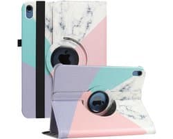 Roterende beschermhoes voor iPad 11 inch 2025 en 10.9 inch 2022 - 360 graden draaibare hoes met automatische wakker/slaap functie en standaard voor handsfree gebruik