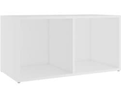 TV Meubel Rustiek Hout Wit Opbergruimte